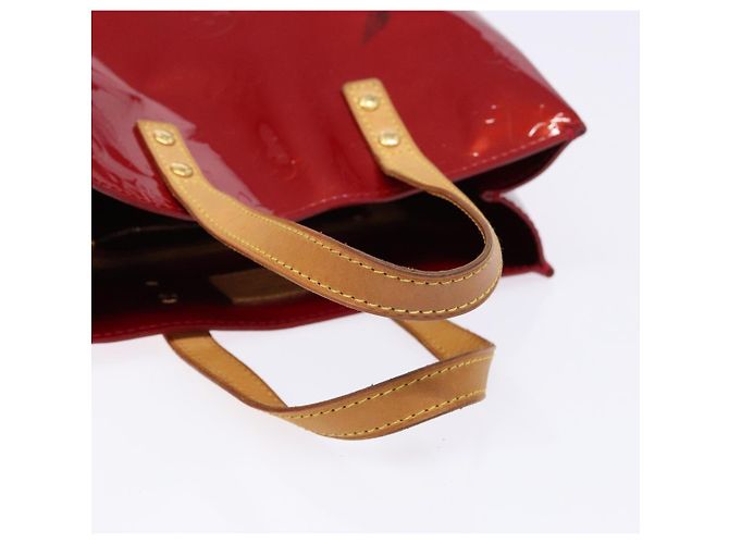 LOUIS VUITTON Borsa a Mano Monogram Vernis Reade PM Pomme D'amour M91990 Auth 139642 Rosso - vista 7