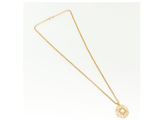 Collana Salvatore Ferragamo in metallo dorato Auth bs28768 D'oro - vista 2