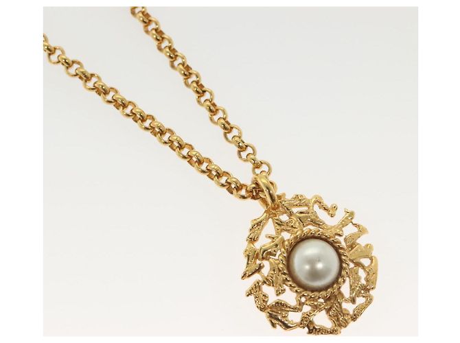 Collana Salvatore Ferragamo in metallo dorato Auth bs28768 D'oro - vista 3