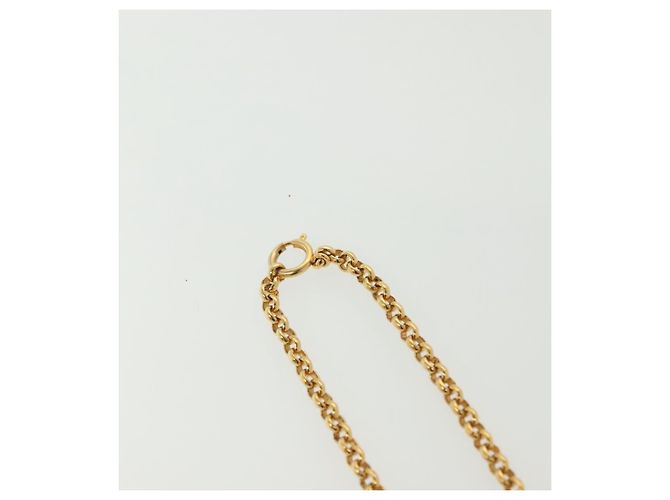 Collana Salvatore Ferragamo in metallo dorato Auth bs28768 D'oro - vista 7