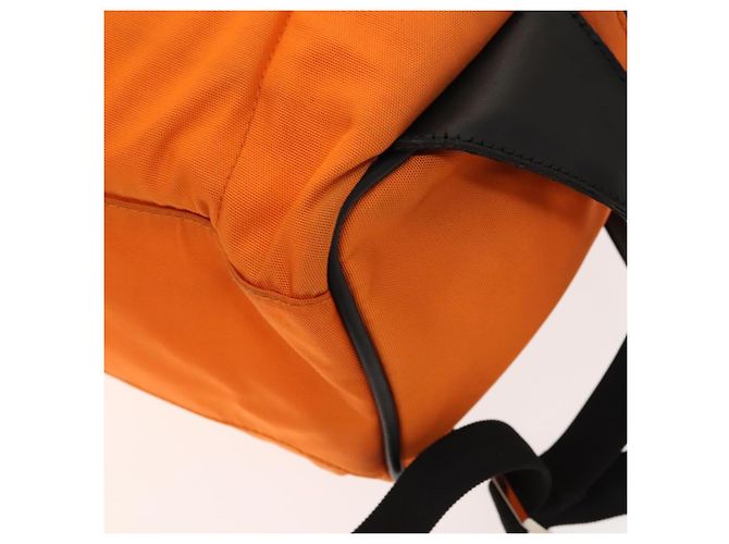 GUCCI Backpack Nylon Leather Orange Black Silver Auth bs28642 Silvery - view 17