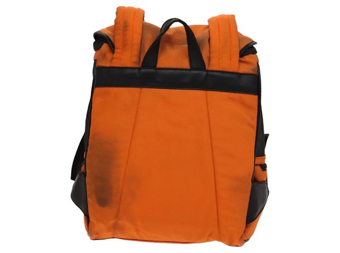 GUCCI Backpack Nylon Leather Orange Black Silver Auth bs28642 Silvery - view 2