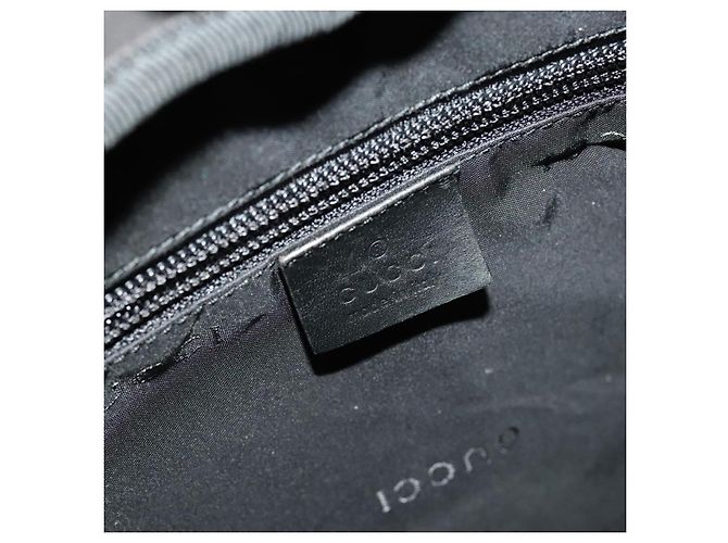 GUCCI Backpack Nylon Leather Orange Black Silver Auth bs28642 Silvery - view 22
