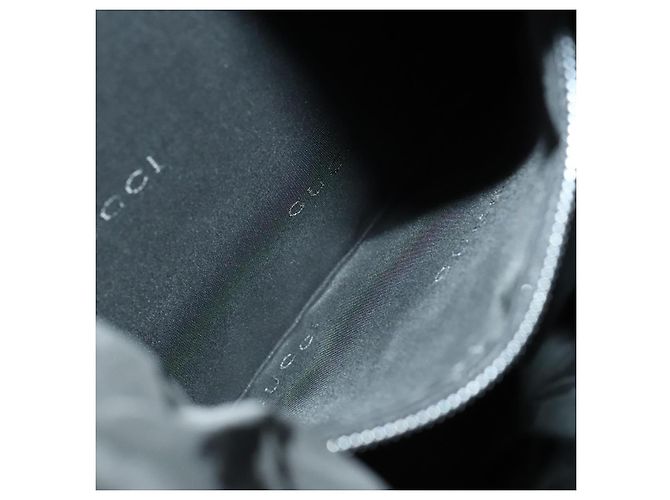 GUCCI Backpack Nylon Leather Orange Black Silver Auth bs28642 Silvery - view 25
