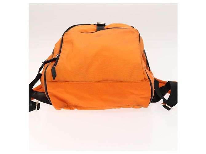 GUCCI Backpack Nylon Leather Orange Black Silver Auth bs28642 Silvery - view 5