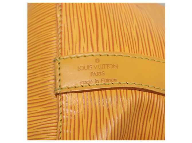 Noe LOUIS VUITTON Borsa a Spalla Petit Noé Epi Gialla M44109 LV Auth BA5081 Giallo - vista 17