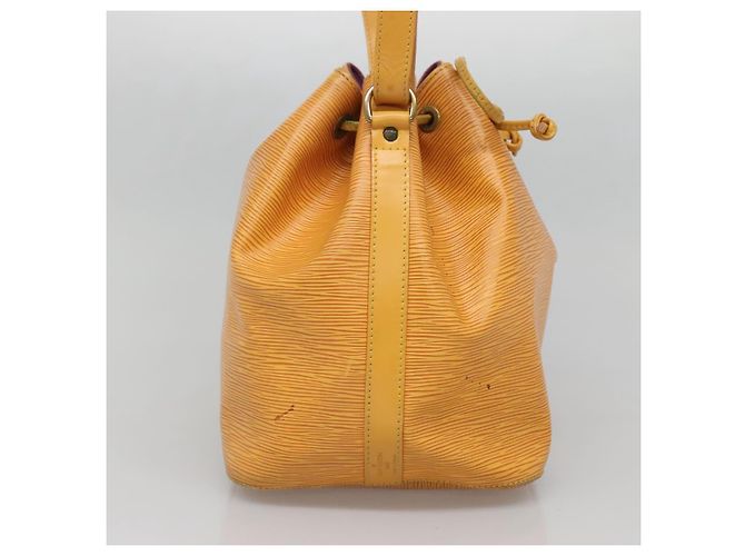 Noe LOUIS VUITTON Borsa a Spalla Petit Noé Epi Gialla M44109 LV Auth BA5081 Giallo - vista 3