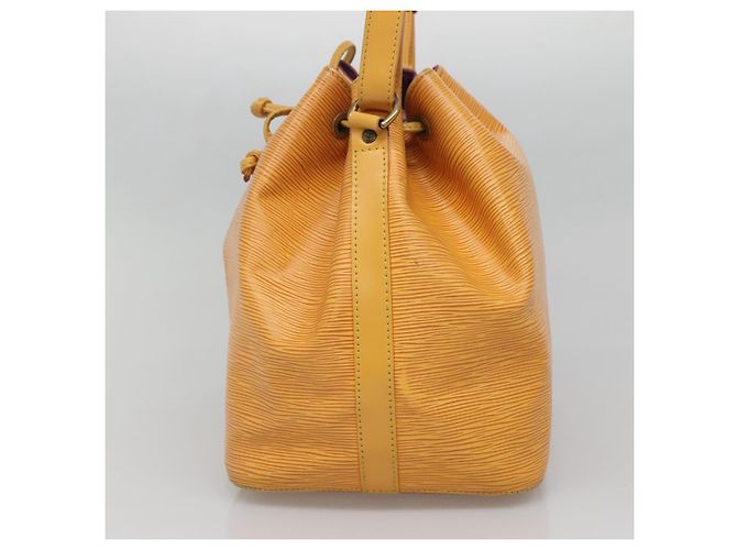 Noe LOUIS VUITTON Borsa a Spalla Petit Noé Epi Gialla M44109 LV Auth BA5081 Giallo - vista 4