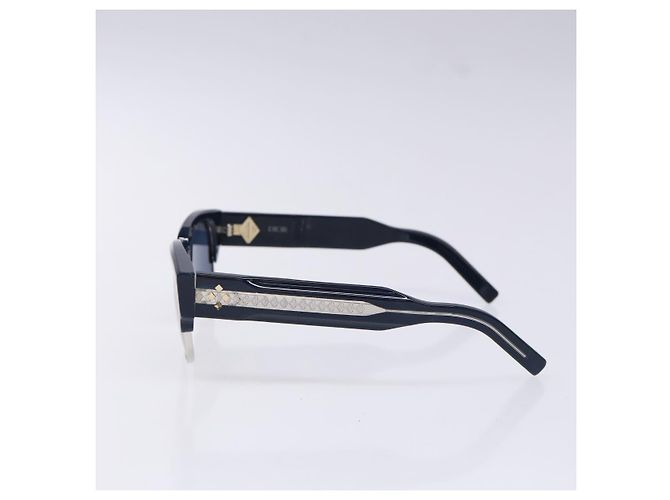 Occhiali da sole Christian Dior Plastica Blu Auth hk2963 - vista 4