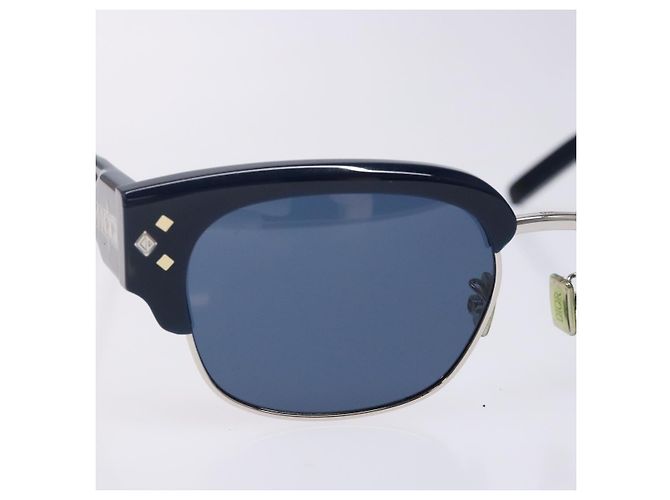 Occhiali da sole Christian Dior Plastica Blu Auth hk2963 - vista 6