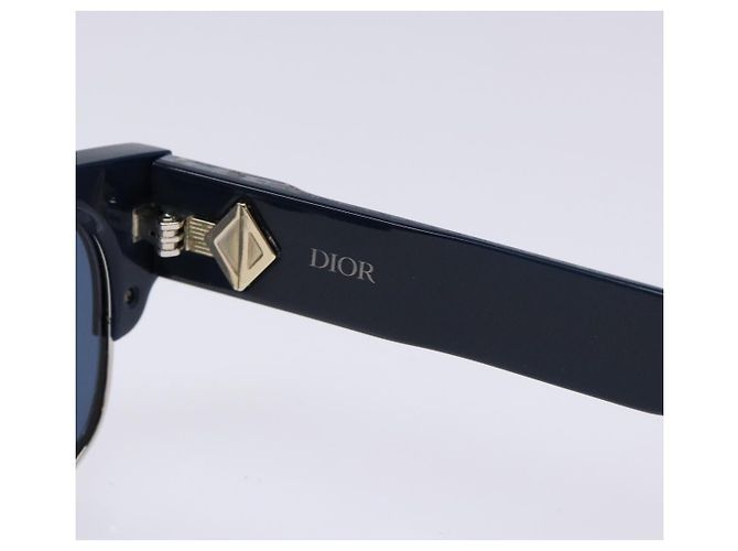 Occhiali da sole Christian Dior Plastica Blu Auth hk2963 - vista 9