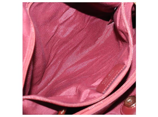 Borsa Tote Vala in Nylon Bordeaux e Oro Auth hk2907 di Salvatore Ferragamo D'oro Bordò - vista 22