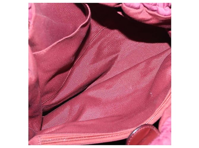 Borsa Tote Vala in Nylon Bordeaux e Oro Auth hk2907 di Salvatore Ferragamo D'oro Bordò - vista 23