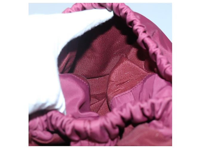 Borsa Tote Vala in Nylon Bordeaux e Oro Auth hk2907 di Salvatore Ferragamo D'oro Bordò - vista 25