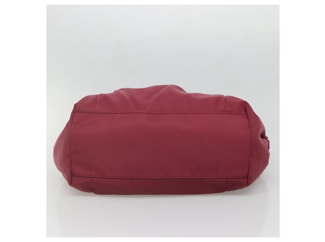 Borsa Tote Vala in Nylon Bordeaux e Oro Auth hk2907 di Salvatore Ferragamo D'oro Bordò - vista 5