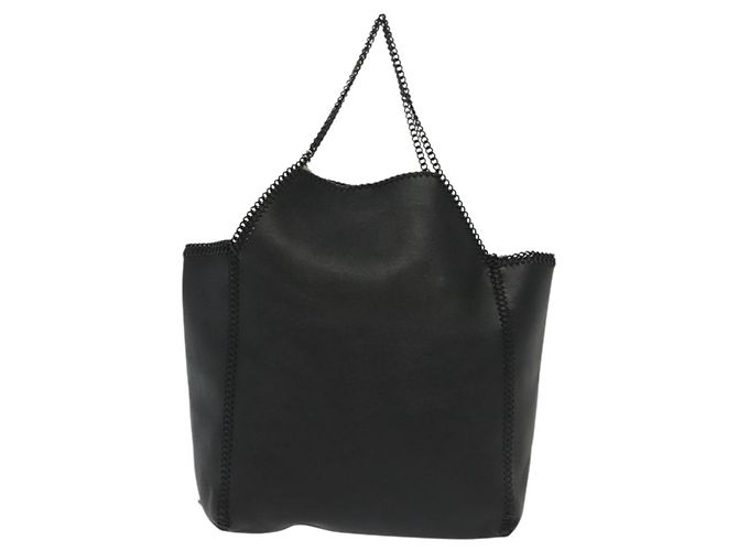 Autre Marque Schultertasche aus schwarzem Leder Stella McCartney Chain Fabera Auth BA5027 - Ansicht 13