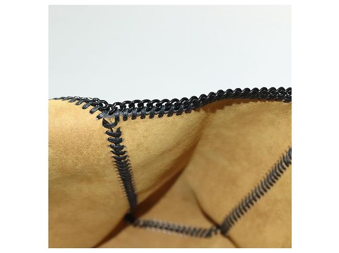 Autre Marque Schultertasche aus schwarzem Leder Stella McCartney Chain Fabera Auth BA5027 - Ansicht 14
