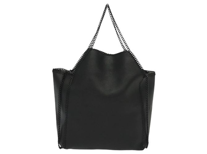 Autre Marque Schultertasche aus schwarzem Leder Stella McCartney Chain Fabera Auth BA5027 - Ansicht 2