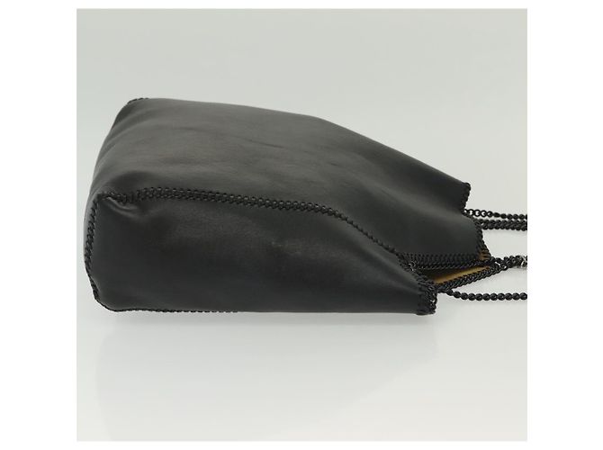 Autre Marque Schultertasche aus schwarzem Leder Stella McCartney Chain Fabera Auth BA5027 - Ansicht 3