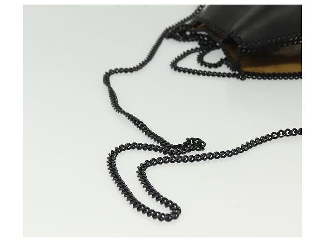 Autre Marque Schultertasche aus schwarzem Leder Stella McCartney Chain Fabera Auth BA5027 - Ansicht 8