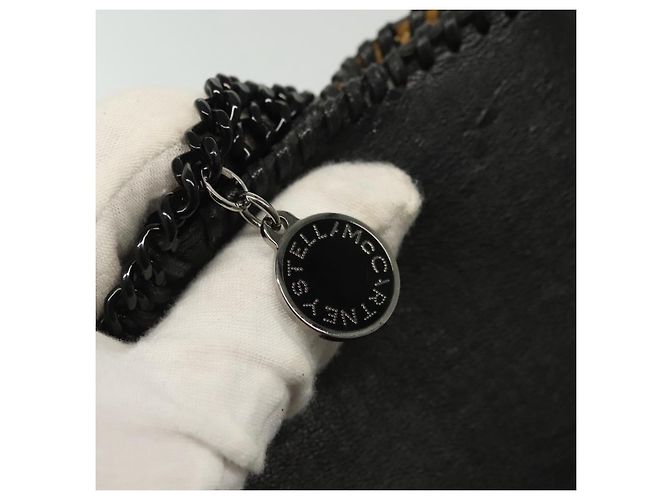 Autre Marque Schultertasche aus schwarzem Leder Stella McCartney Chain Fabera Auth BA5027 - Ansicht 9