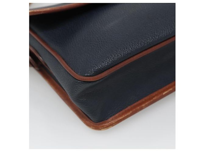 Autre Marque Borsa a Spalla Burberrys in Pelle PVC Blu Navy Oro Auth bs28989 D'oro - vista 15