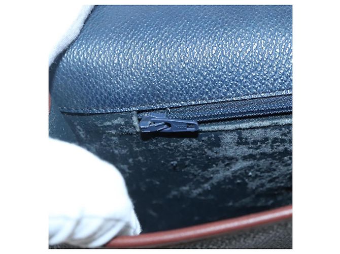 Autre Marque Borsa a Spalla Burberrys in Pelle PVC Blu Navy Oro Auth bs28989 D'oro - vista 18