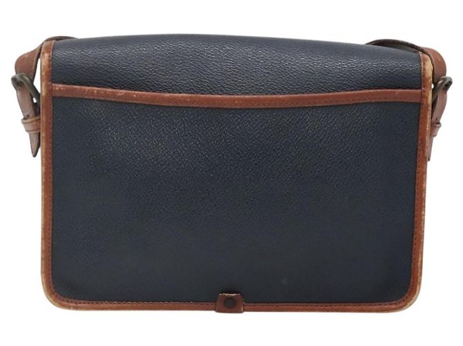 Autre Marque Borsa a Spalla Burberrys in Pelle PVC Blu Navy Oro Auth bs28989 D'oro - vista 2