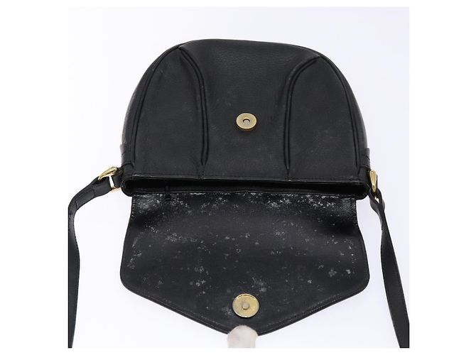 Autre Marque Borsa a Spalla Burberrys in Pelle Nera e Oro Auth ep10257 Nero D'oro - vista 10