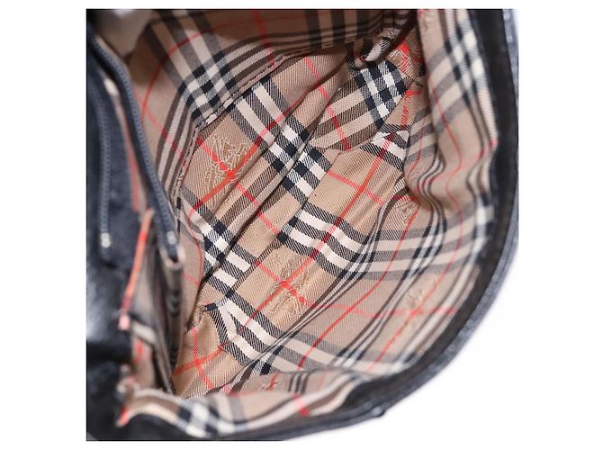 Autre Marque Borsa a Spalla Burberrys in Pelle Nera e Oro Auth ep10257 Nero D'oro - vista 11