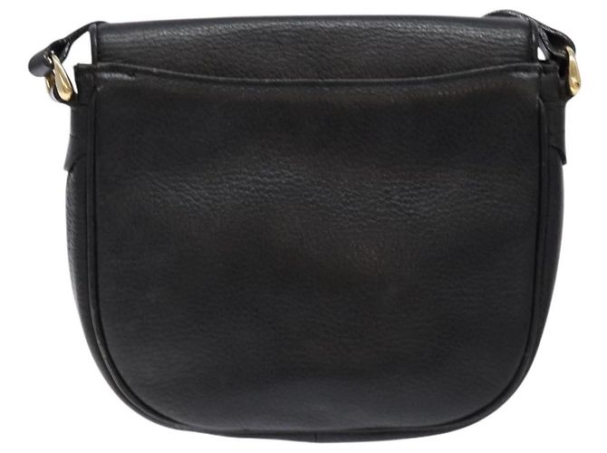 Autre Marque Borsa a Spalla Burberrys in Pelle Nera e Oro Auth ep10257 Nero D'oro - vista 2