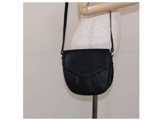 Autre Marque Borsa a Spalla Burberrys in Pelle Nera e Oro Auth ep10257 Nero D'oro - vista 20