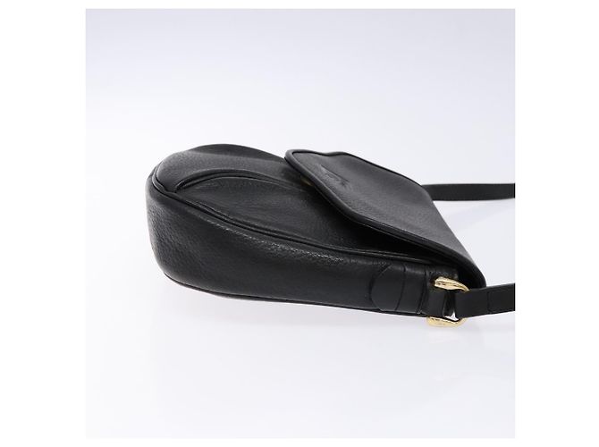 Autre Marque Borsa a Spalla Burberrys in Pelle Nera e Oro Auth ep10257 Nero D'oro - vista 3