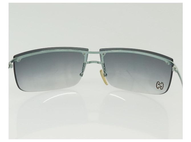 Occhiali da sole GUCCI Celine Plastica 2Set Nero Verde Auth BA5039 - vista 3