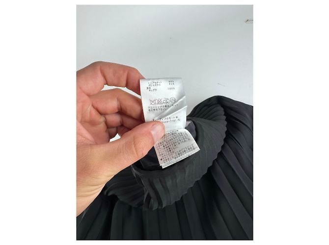 Vintage Givenchy Plissee-Rock 36/S schwarz - Ansicht 10
