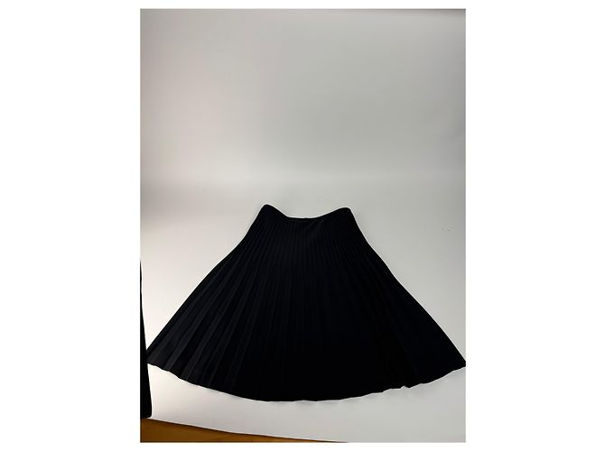 Vintage Givenchy Plissee-Rock 36/S schwarz - Ansicht 11