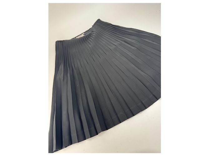 Vintage Givenchy Plissee-Rock 36/S schwarz - Ansicht 5