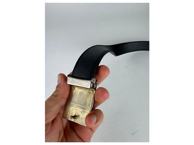 Vintage Cartier Ledergürtel schwarz - Ansicht 10