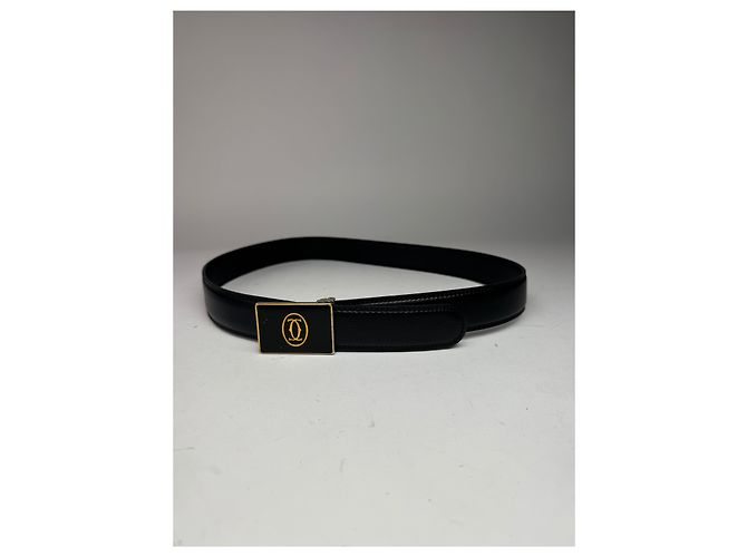 Vintage Cartier Ledergürtel schwarz - Ansicht 12