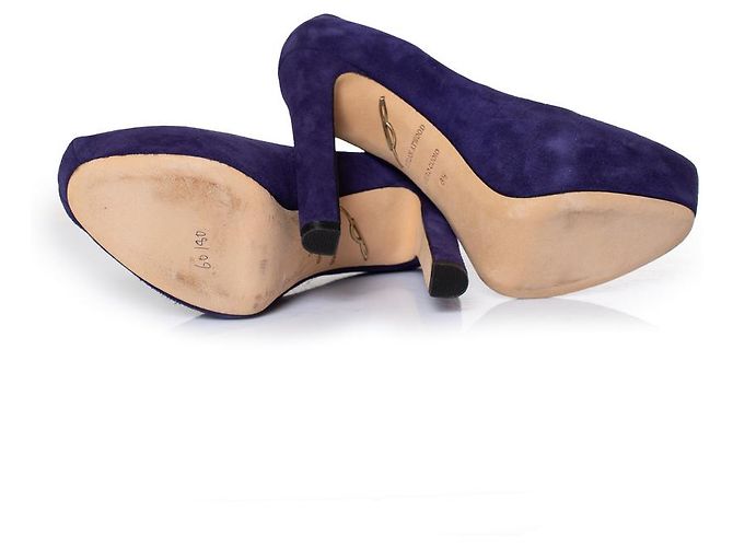 Brian Atwood, décolleté in suede viola Porpora - vista 7