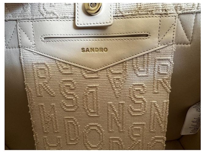 Bolso Tote Kashba Sandro Blanco roto - vista 2