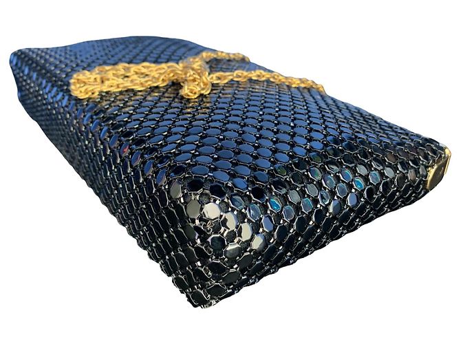 Pochette in metallo Pierre Balmain Nero Gold hardware - vista 10