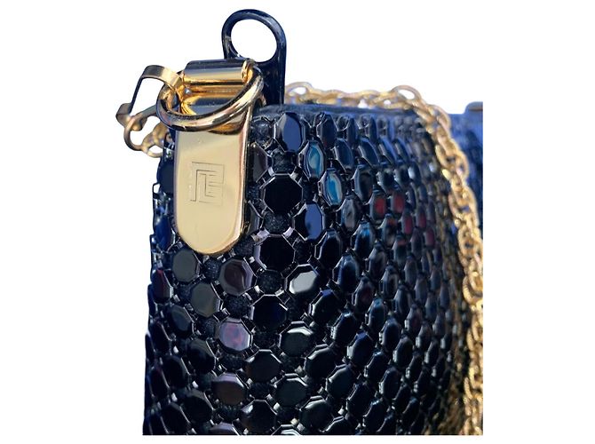 Pochette in metallo Pierre Balmain Nero Gold hardware - vista 3