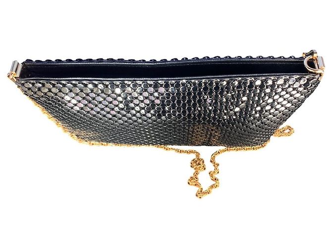 Pochette in metallo Pierre Balmain Nero Gold hardware - vista 4