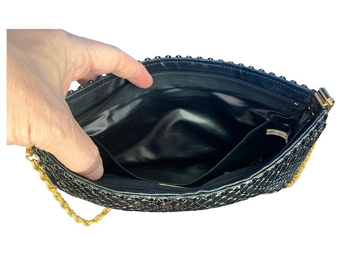 Pochette in metallo Pierre Balmain Nero Gold hardware - vista 7