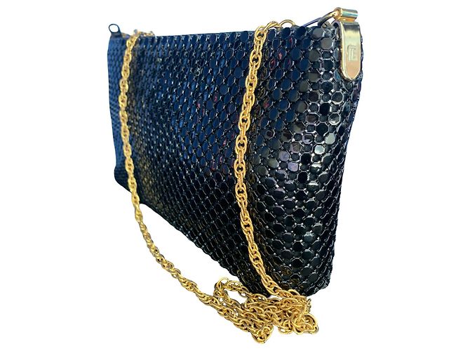 Pochette in metallo Pierre Balmain Nero Gold hardware - vista 9