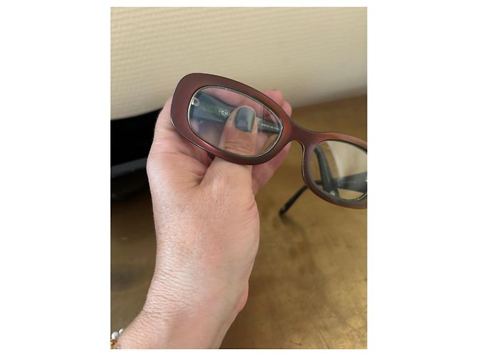 Gafas de sol Chanel Rojo oscuro Burdeos - vista 6