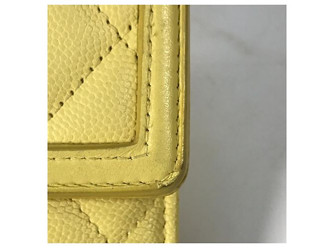Chanel Filigree CC Coco Mark Bifold Langbörse Gelb - Ansicht 11
