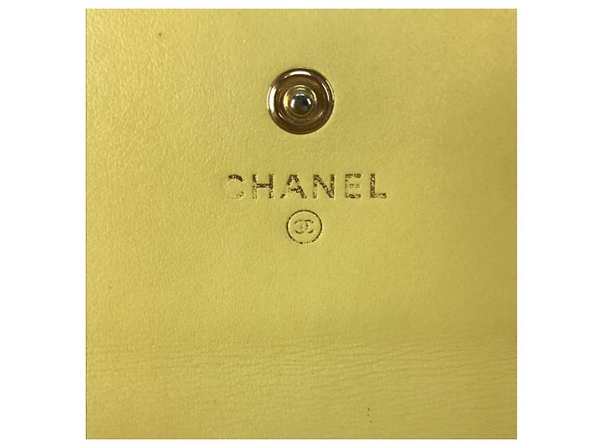 Chanel Filigree CC Coco Mark Bifold Langbörse Gelb - Ansicht 15