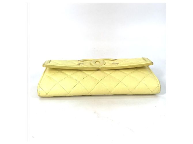 Chanel Filigree CC Coco Mark Bifold Langbörse Gelb - Ansicht 4